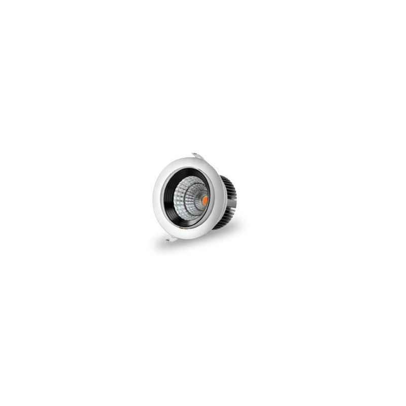 Syska 7W 4-Inch Black Ring LED Downlight (3000K)