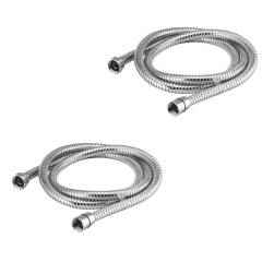 Kamal Stainless Steel Flexible Tube Delux 1 m, TSH-0323-S2 (Pack of 2)