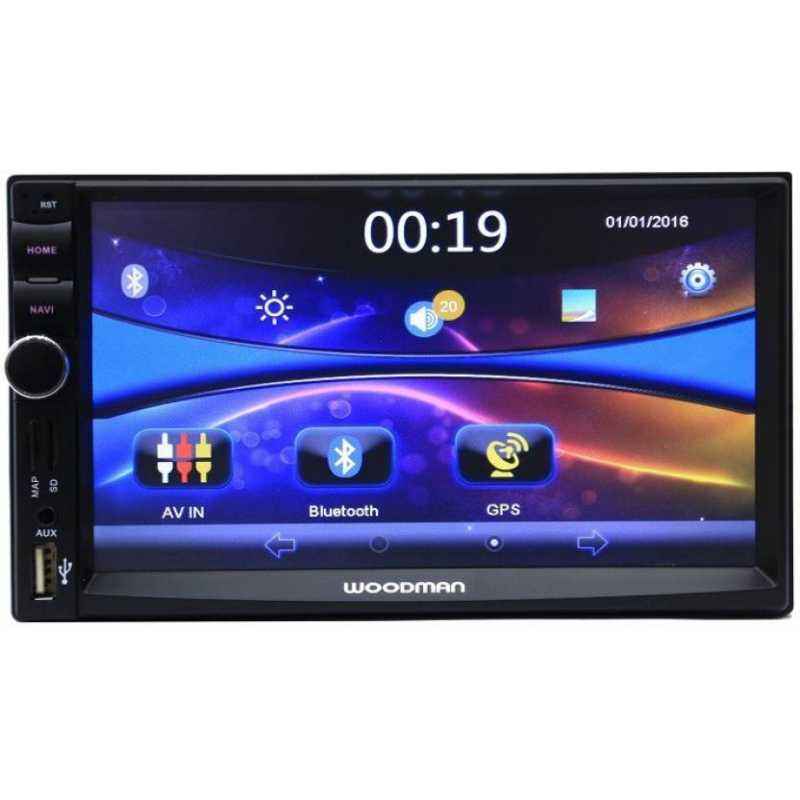 Woodman Double Din with GPS Navigation System/Bluetooth/USB Car Stereo