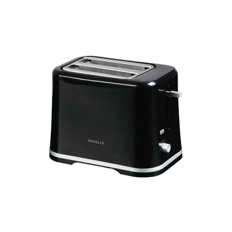 Havells Crisp 700W Black 2 Slice Pop Up Toaster, GHCPTASK070