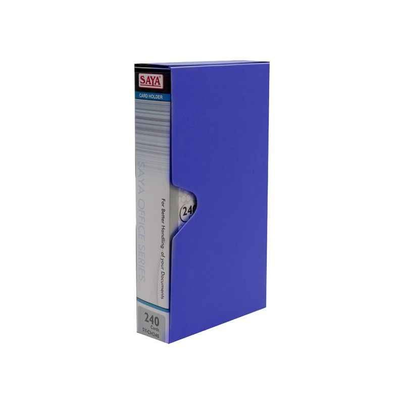 Saya SYCH240 Blue 240 Classic Card Holder, Weight: 170.9090 g (Pack of 4)