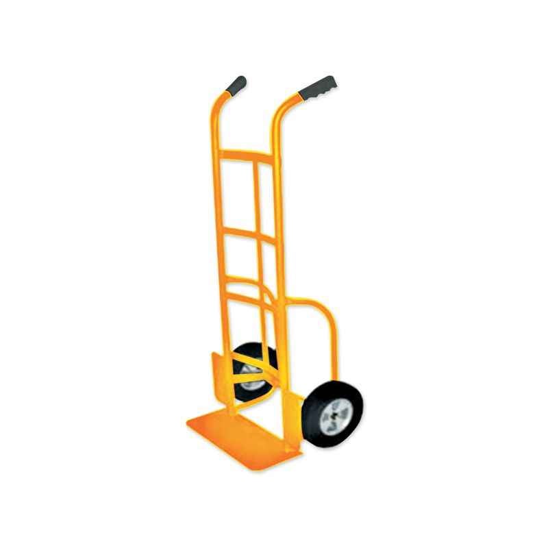 Akar P Handle Type Plain Hand Truck With Solid Wheels, Capacity: 200 kg