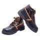 Polo Indcare Aero High Ankle Steel Toe Black & Orange Work Safety Shoes, Size: 11