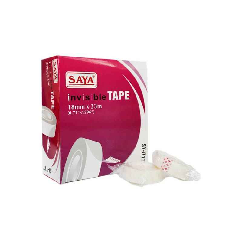 Saya Invisible Tape Without Dispenser, Dimensions: 160 x 180 x 65 mm (Pack of 24)