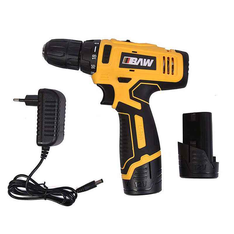 BAW 10mm Cordless Screwdriver with Batteries, 81215