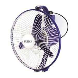 Surya Windy - AP Blue & White Wall Fan, Sweep: 225 mm