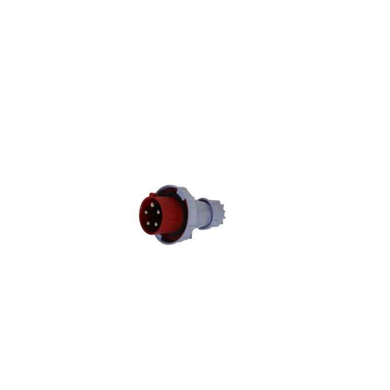 J-Bals 63A 5 Pin Red Industrial Plug, CA0352