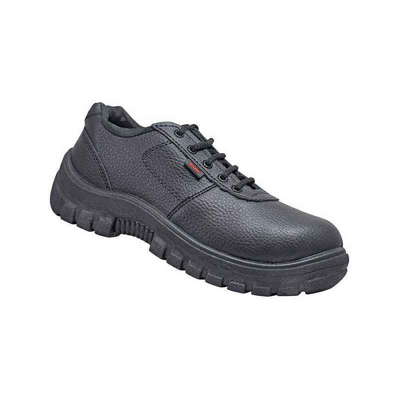Prima EON Steel Toe Black Work Safety Shoes, Size: 11
