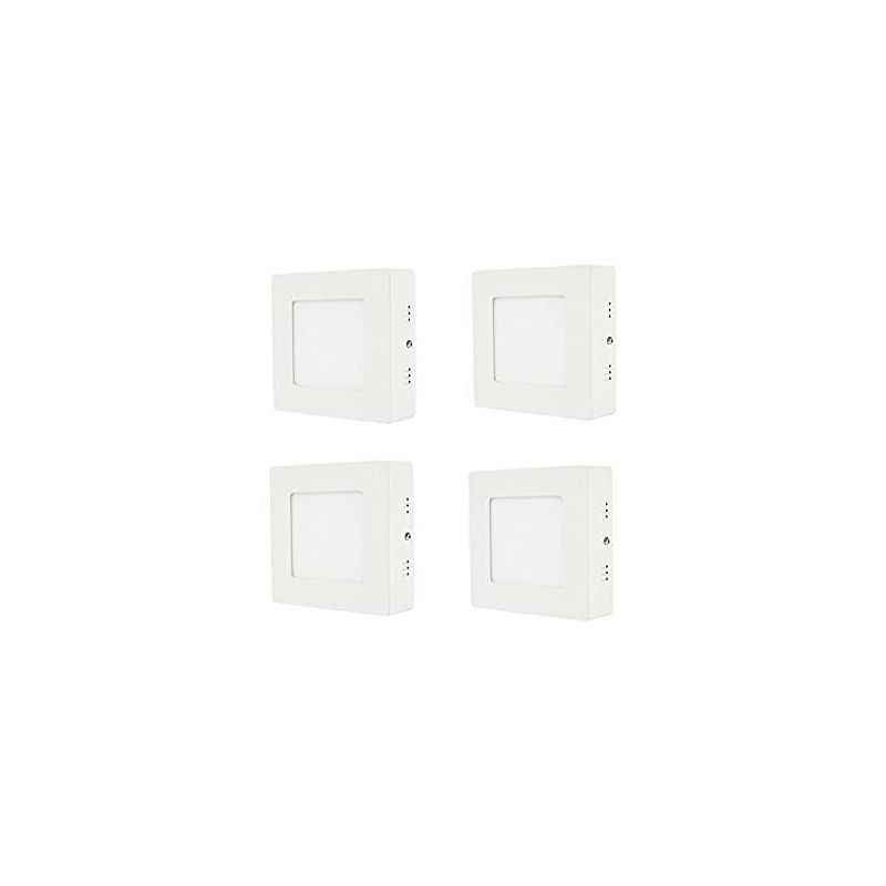 Riflection 12W White Square LED Surface Panel Light (Pack of 4)