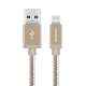 Cadyce 3m Gold Colour USB Sync Lightning Cable, CA-ULCG