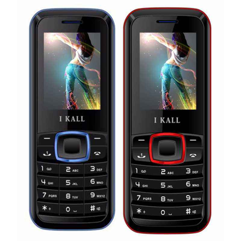 I Kall K19 Red & Blue Feature Phone Combo