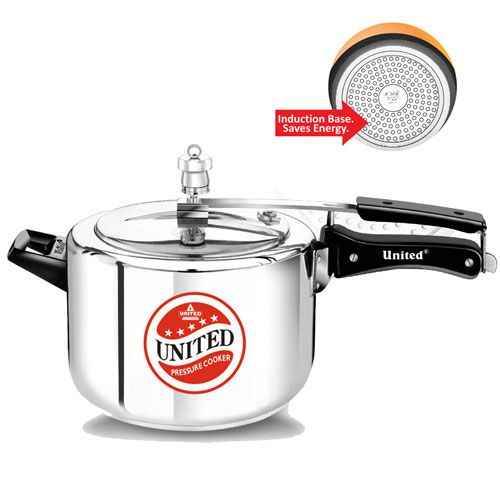 Induction Base Aluminum Pressure Cooker - 5 Litres - 5 L