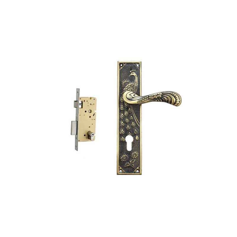 Plaza Rome Antique Finish Handle with 250mm Pin Cylinder Mortice Lock & 3 Keys