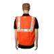 Kasa Life 2 Inch Cloth Type Orange Reflective Safety jacket, KL-2CO (Pack of 10)