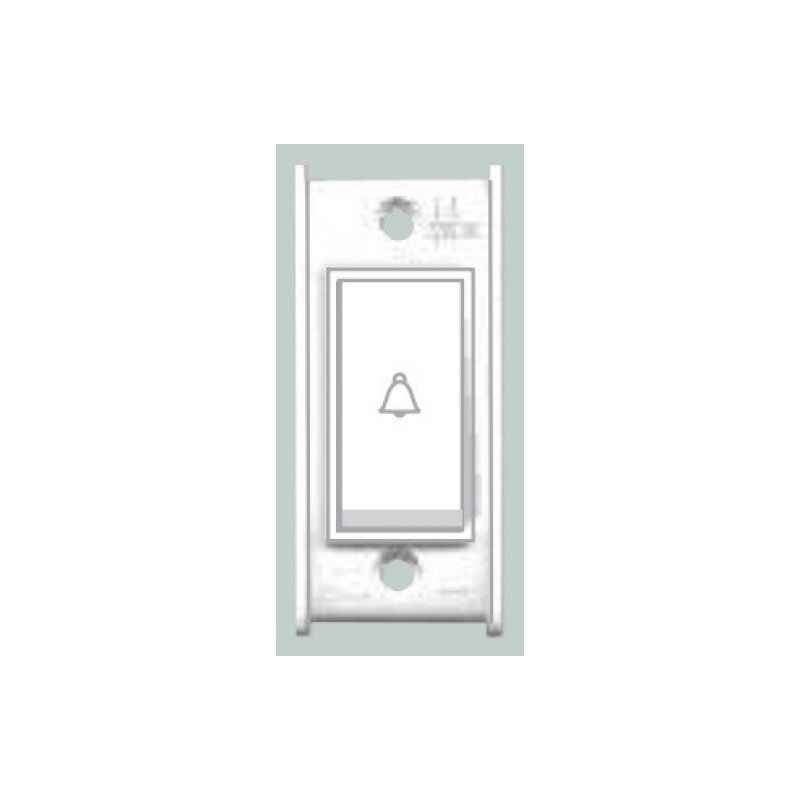 Anchor Penta XL 6A White Bell Push Switch, 33007