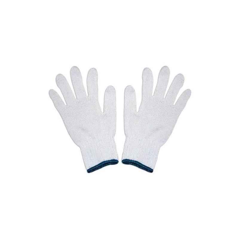 SuperDeals White Knitted Hand Gloves, SD123 (Pack of 5)
