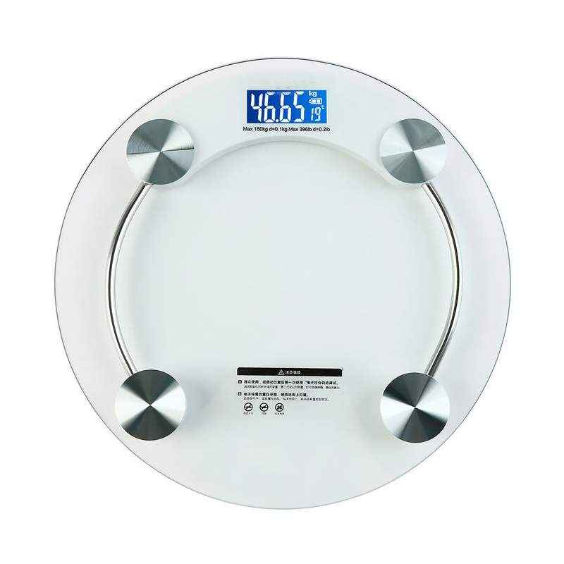 Weightrolux Digital Electronic Glass Body / Bathroom Weight Machine, EPS-2003White