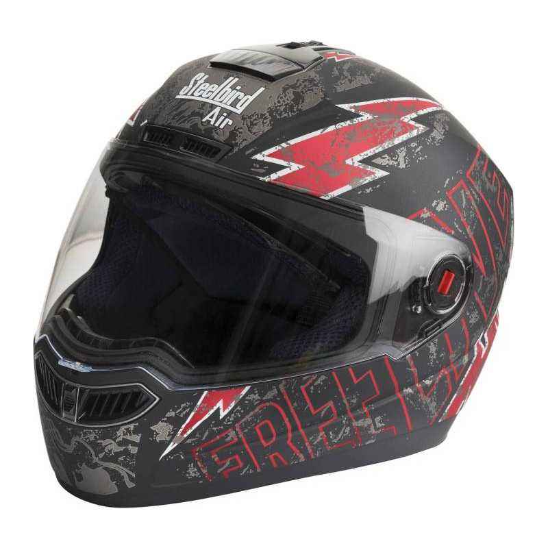 Steelbird SBA-1 Freelive Red Matte Full Face Motorbike Helmet, Size (Large, 600 mm)