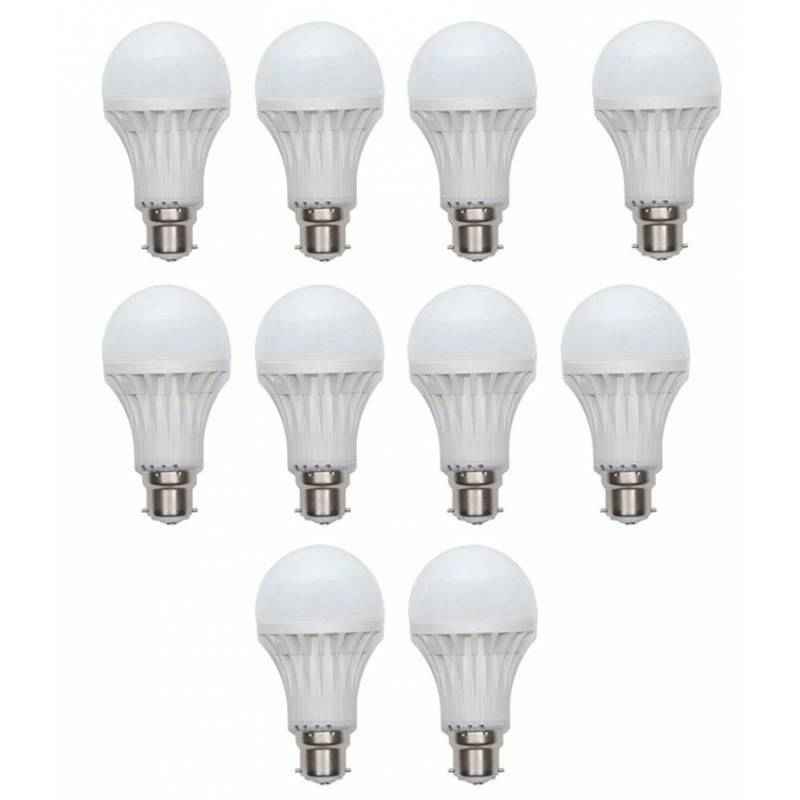MTC 3W B-22 White LED Bulbs (Pack of 10)