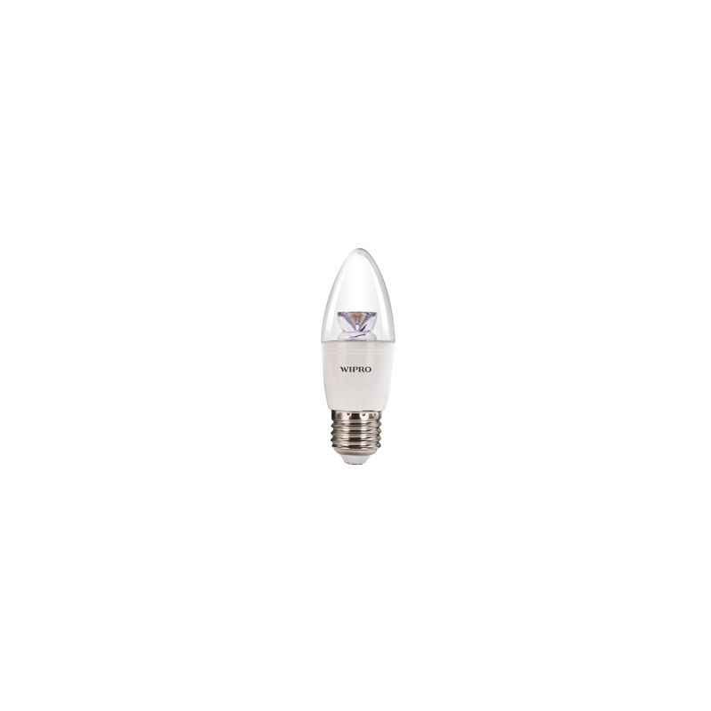 Wipro Garnet 6W E-27 2700K LED Candle Bulb (Pack of 2)