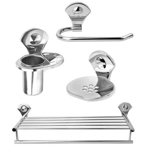 aligarian Steel Bathroom Accessories Set with Towel Rod,Ring