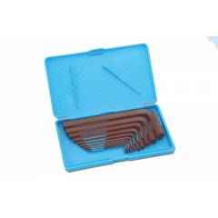 Taparia 9 Pcs Brown Finish Allen Keys Set in Box Packing, AKM-9 (Pack of 5)