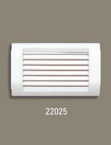 Anchor Roma Louvres White Foot Lamp with 4 Module Box Tresa Cover 22025