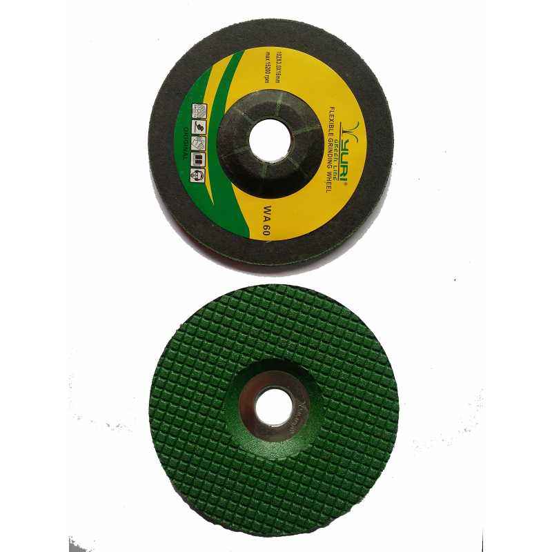 Yuri WA 60 Greenline 4 Inch Flexible Grinding Wheel, Dimensions: 100x3x16 mm (Pack of 30)