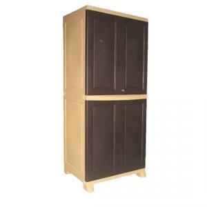 Nilkamal Freedom Big 1 Weather Brown Plastic Storage Cabinet, FB1WBN/BST/BST/BST, Dimension: 710x535x1800 mm