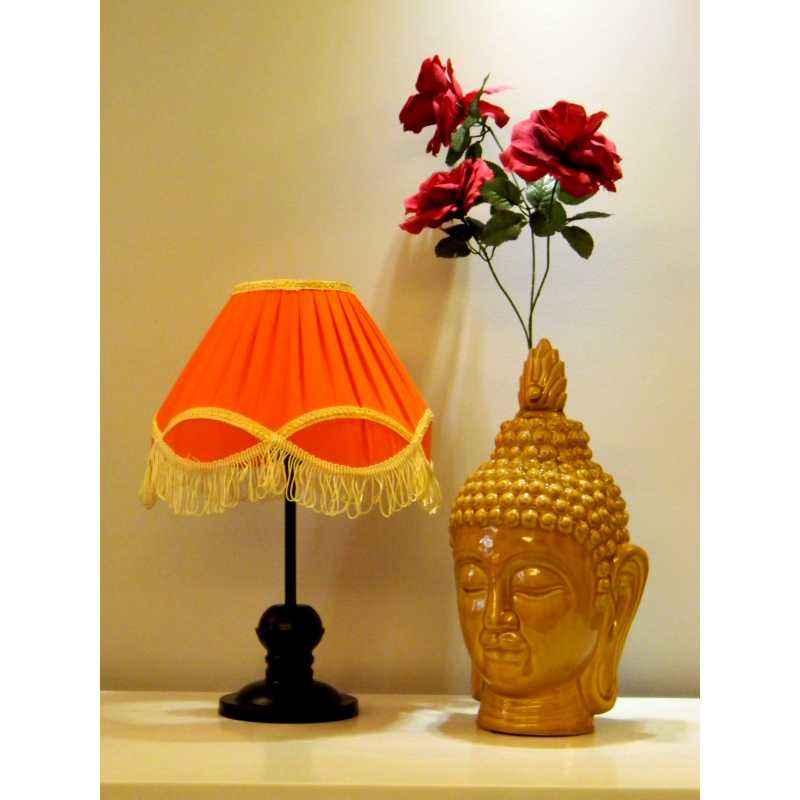 Tucasa Table Lamp with Fringe Shade, LG-358, Weight: 550 g