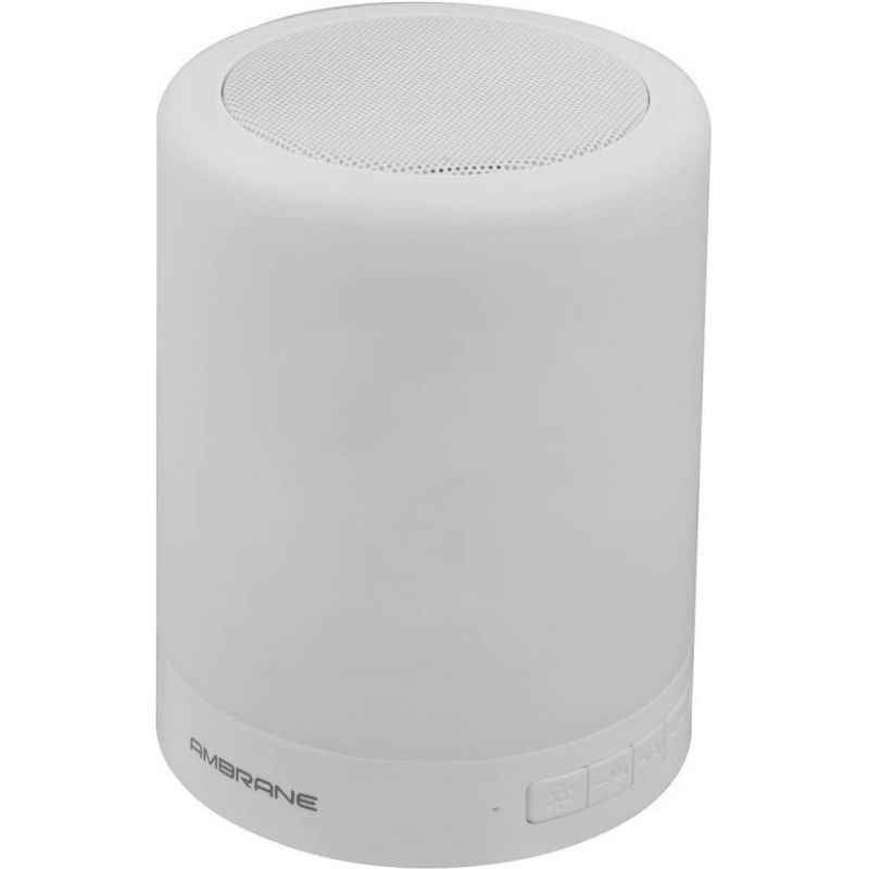 Ambrane BT-6000 White Portable Lamp Bluetooth Speaker
