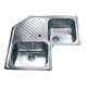 Jayna Symphony CS 03 Dual Finish Corner Sinks, Size: 33 x 33 in