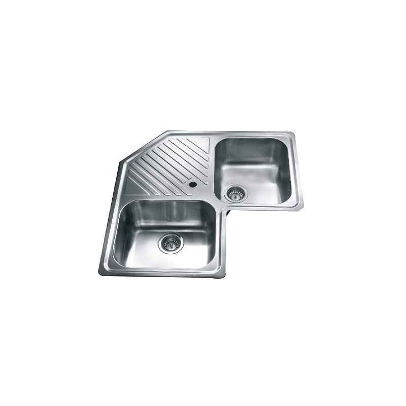 Jayna Symphony CS 03 Dual Finish Corner Sinks, Size: 33 x 33 in