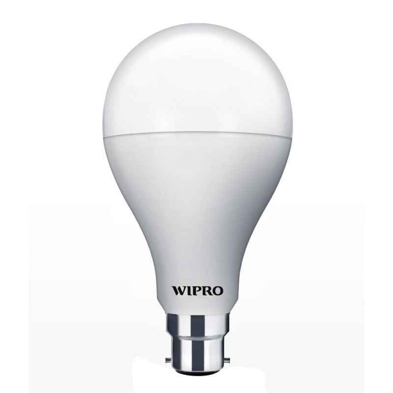 Wipro Garnet 18W B-22 White LED Bulbs, N18001 (Pack of 10)