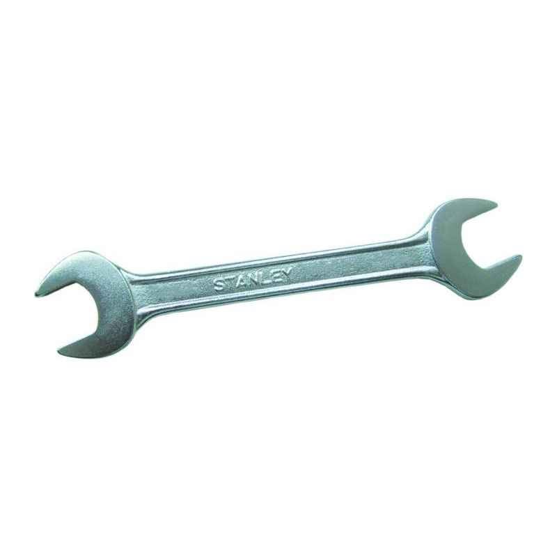 Stanley 24x27mm CRV Steel Double Open End Spanner, 70-375E (Pack of 10)