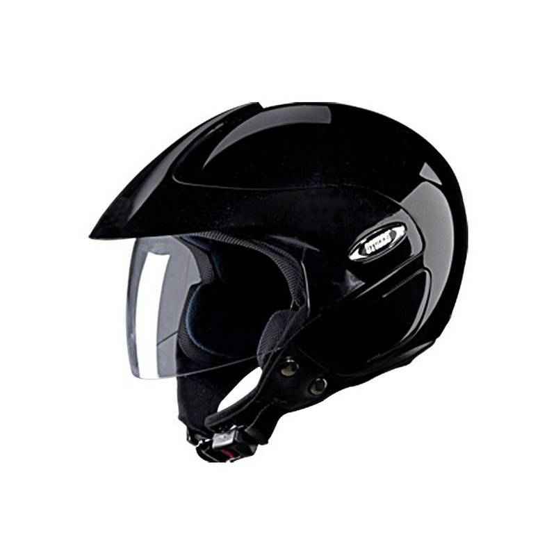 Studds Marshall Black Open Face Helmet, Size: L