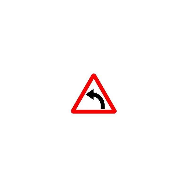 Asian Loto 3 mm Traffic Sign Retro Reflective Left Turn Sign Board, ALC-SGN-61-900