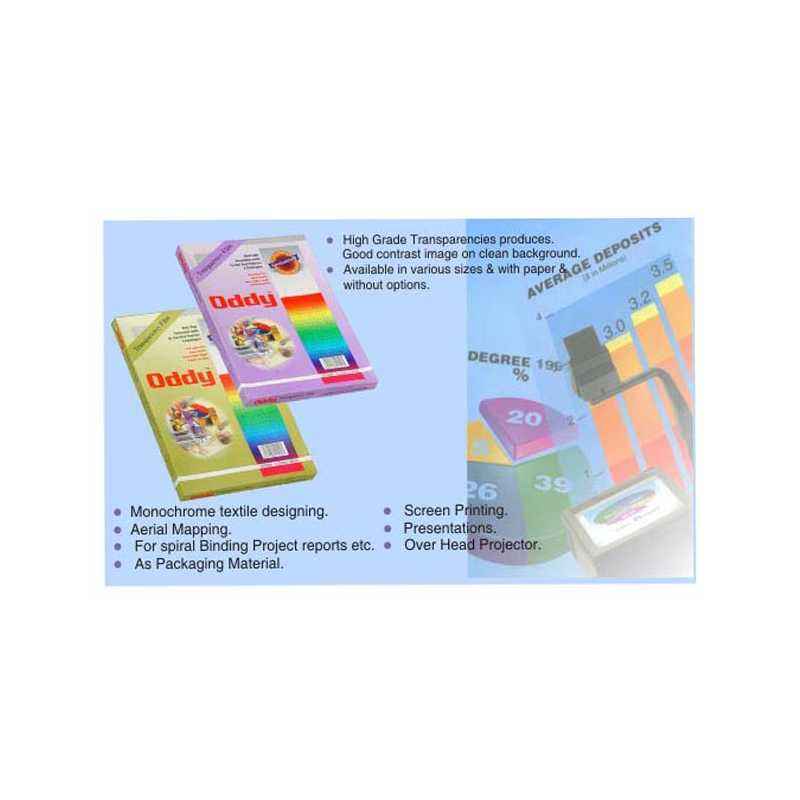 Oddy A4 Clear Transparent Polyester Sheet, CT100A4100 (Pack of 5)