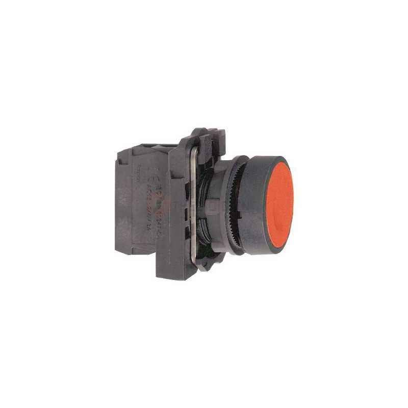 Schneider Electric Harmony XB5N 22mm Red 1NC Flush with Silicon Transparent Boot Spring Return Push Button, XB5AP42N