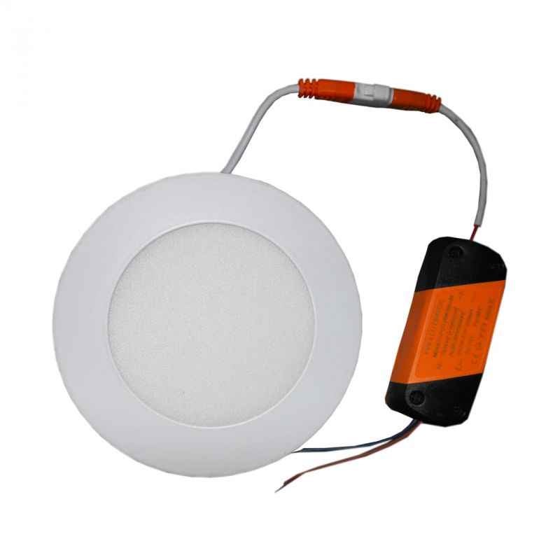 LumoGen 6W Round Cool White Slim LED Panel Light (Pack of 2)
