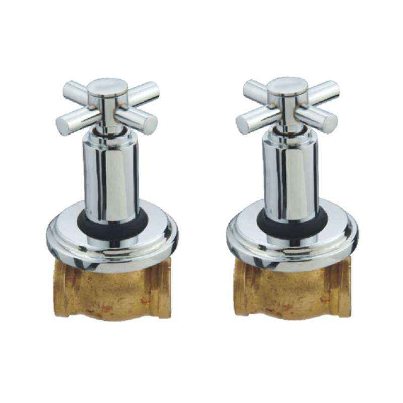 Snowbell Corsa Brass Concealed Stopcock (Pack of 2)