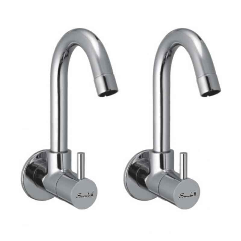 Snowbell Flora Brass Sink Cock (Pack of 2)