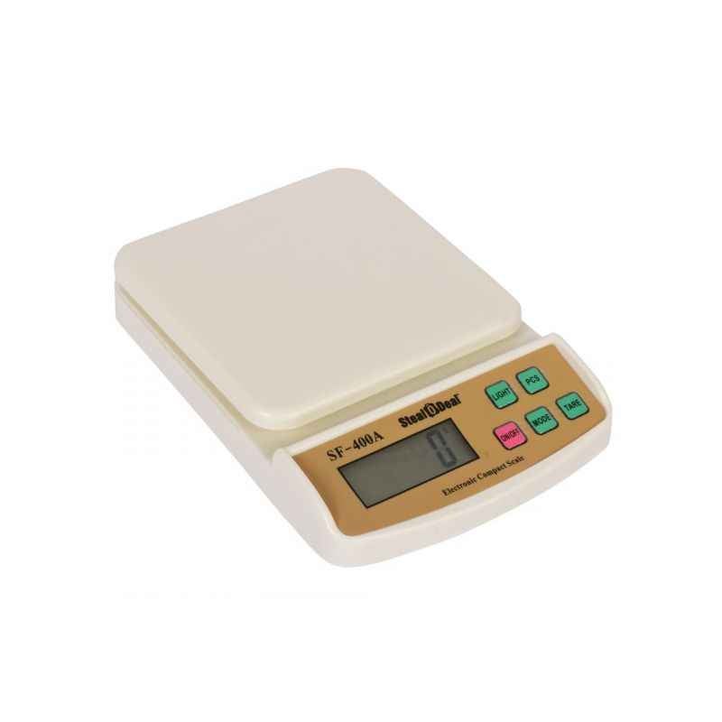 Stealodeal 10kg Off White Multipurpose Kitchen Weighing Machine, SF-400A