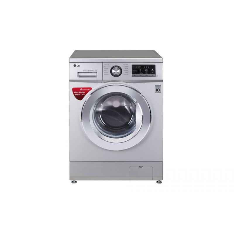 LG 8kg Luxury Silver Front Loading Fully Automatic Washing Machine, FH4G6TDNL42