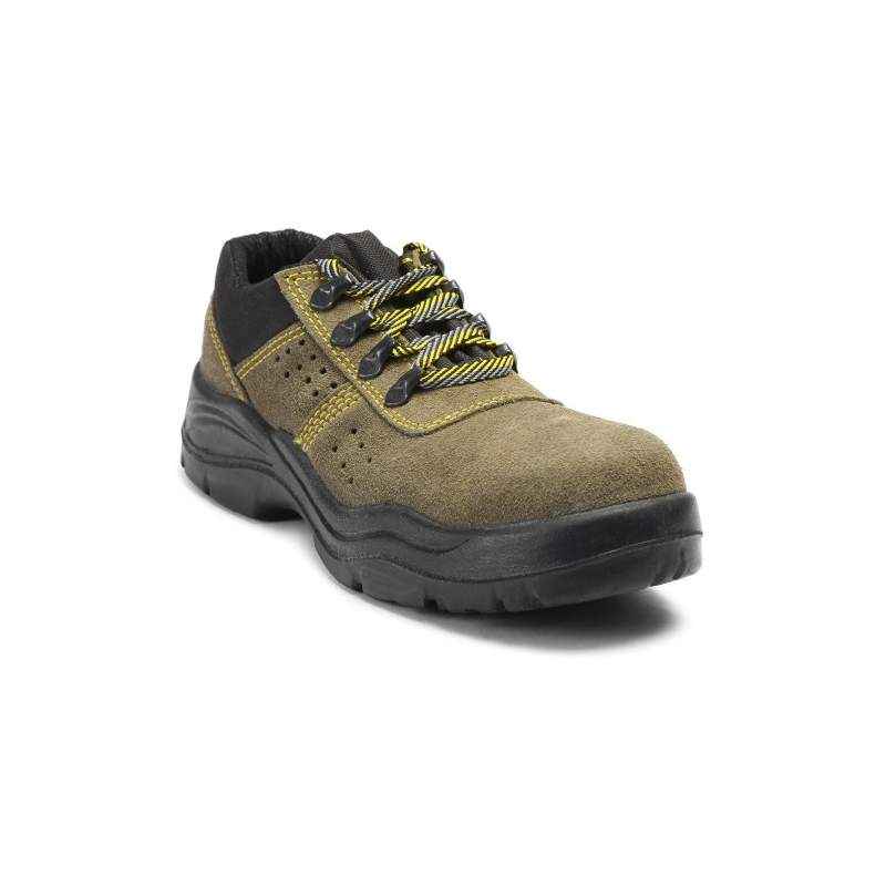 Nova Safe Courier Steel Toe Brown Safety Shoes, Size: 8
