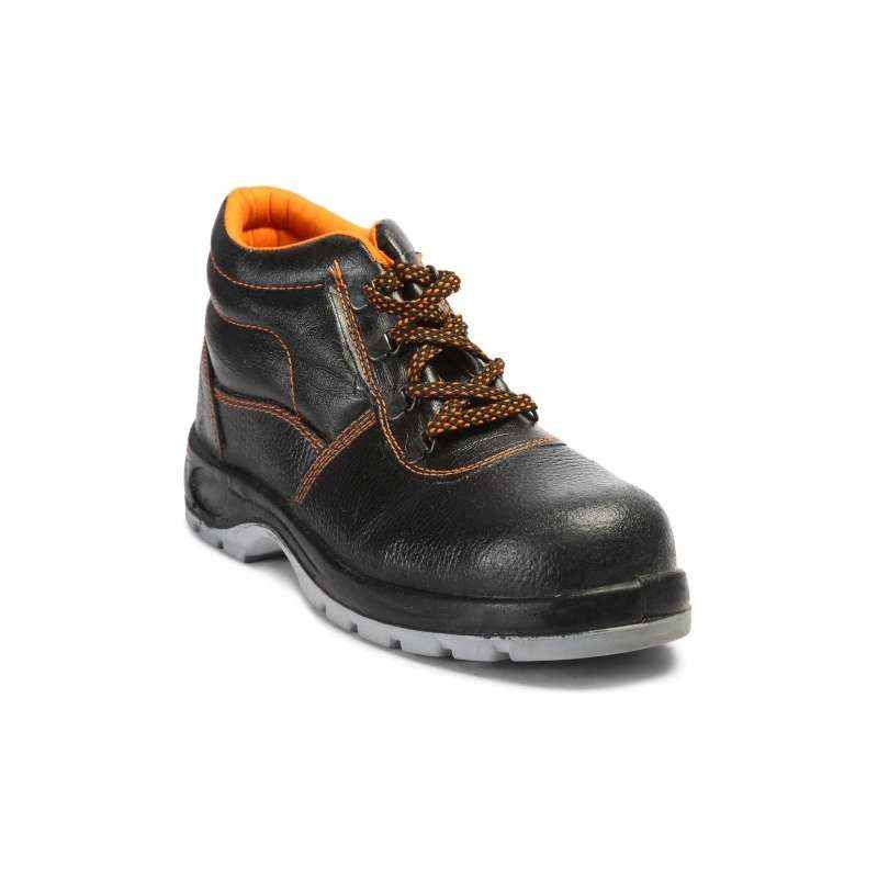 Nova Safe 275 Steel Toe Black Safety Shoes, Size: 8