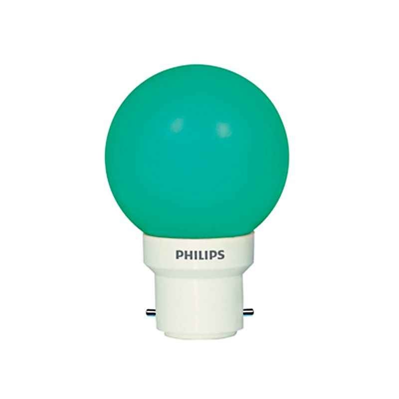 Philips 0.5W B-22 Green LED Deco Bulbs (Pack of 4)