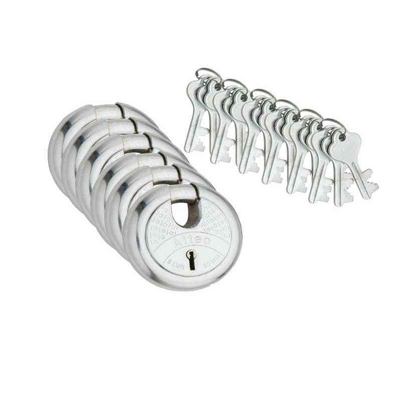 Smart Shophar 75mm Steel Zip Action Heavy Shutter Lock (Pack of 6), 54015-SL7L-ZA-75H-P6