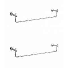 Abyss ABDY-1036 24 Inch Glossy Finish Stainless Steel Towel Rail (Pack of 2)