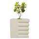 Yuccabe Italia 14 Inch Square Pleasant White Hybrid Polymer Planter, VIPU1414